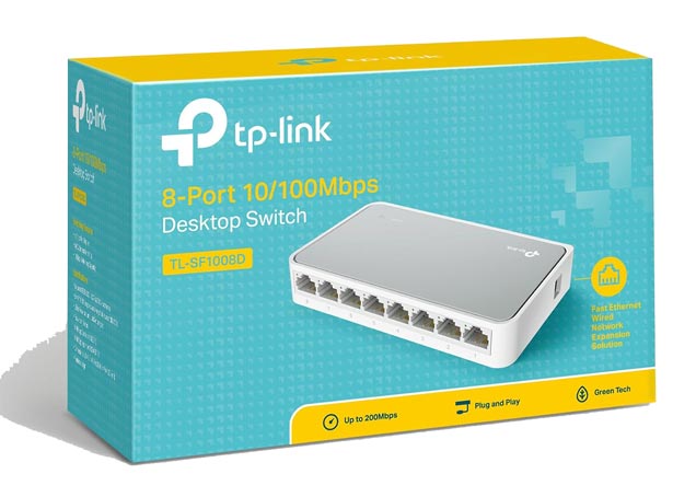 8 port S/W 10/100 HUB TP-LINK (SF1008D)