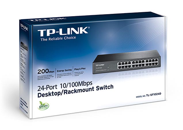 24 port S/W 10/100 HUB (13") TP-LINK (SF1024DS)