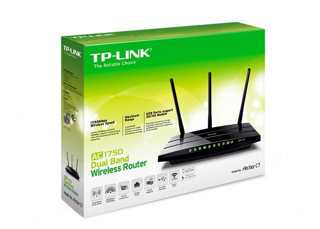 AC1750 Wireless Router Gigabit 4-Port TP-LINK (Archer C7) Dual Band